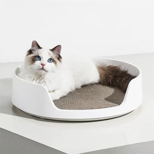 MAYITWILL米尾趴趴猫窝可替换猫抓板瓦楞纸磨爪耐磨不易掉屑#ibc