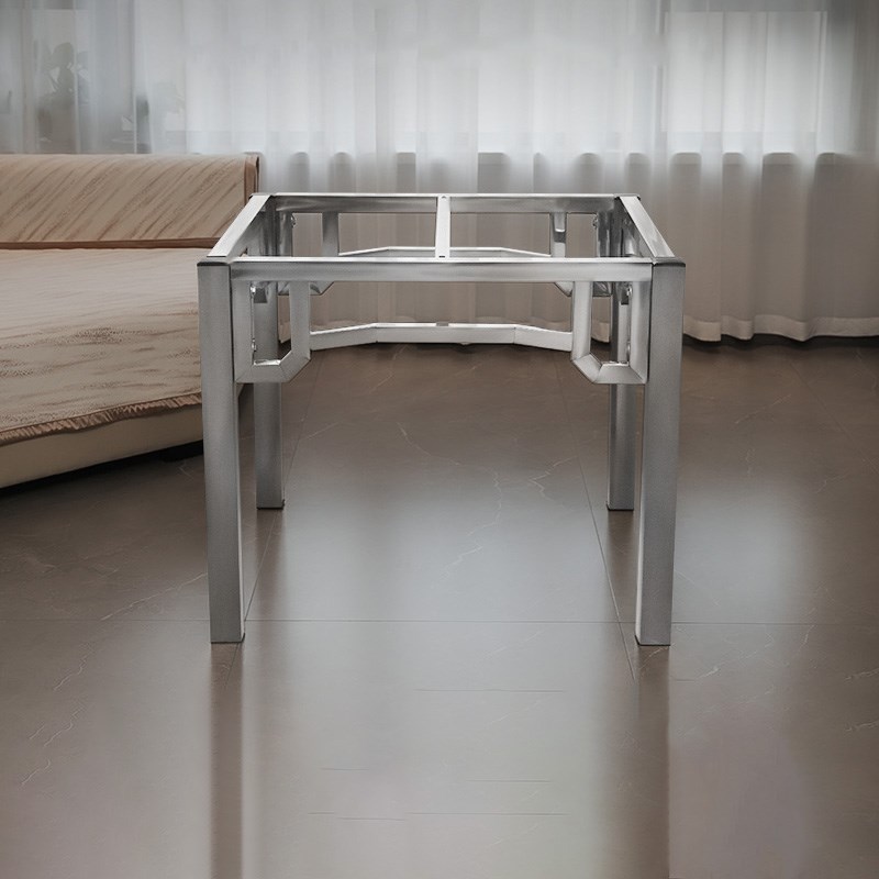 加厚不锈钢岩板桌架家用吃饭学习餐桌正方形长方形新款不锈钢桌子