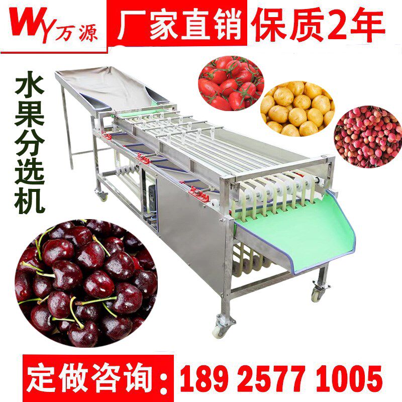 全自动选果机柑橘脐橙水果分选机圣女果车厘子分级机水果筛选机