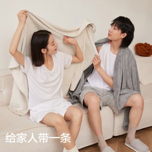 女高级家用情侣款 三利 大人男款 2条装 一对非全棉 浴巾2024新款