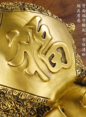 铜猪摆件b纯铜一对家居客厅酒柜装饰工艺品生肖猪店铺开业金猪摆