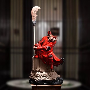 曾国清关公关羽摆件文武财神招z财家居摆件财神爷供奉客厅开业礼