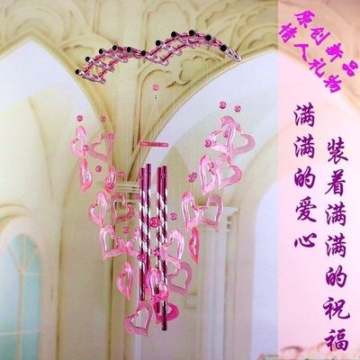 创意风玲门窗小清新可爱铃铛女生房间卧室M儿童房风铃生日挂件挂