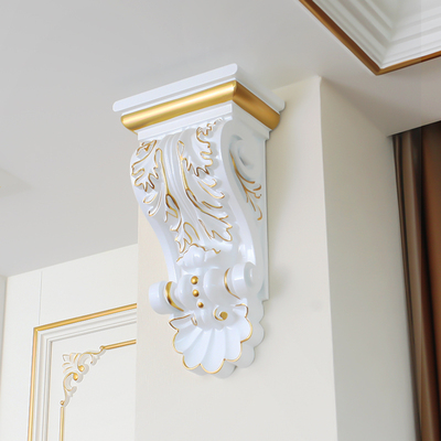 PU石膏线条自粘梁托弧线梁拖壁花欧式门洞垭口装饰罗马柱柱头雕花