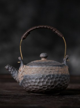 新中式茶室博古架茶柜茶壶茶叶罐茶具摆件酒店家居复古装饰艺术品