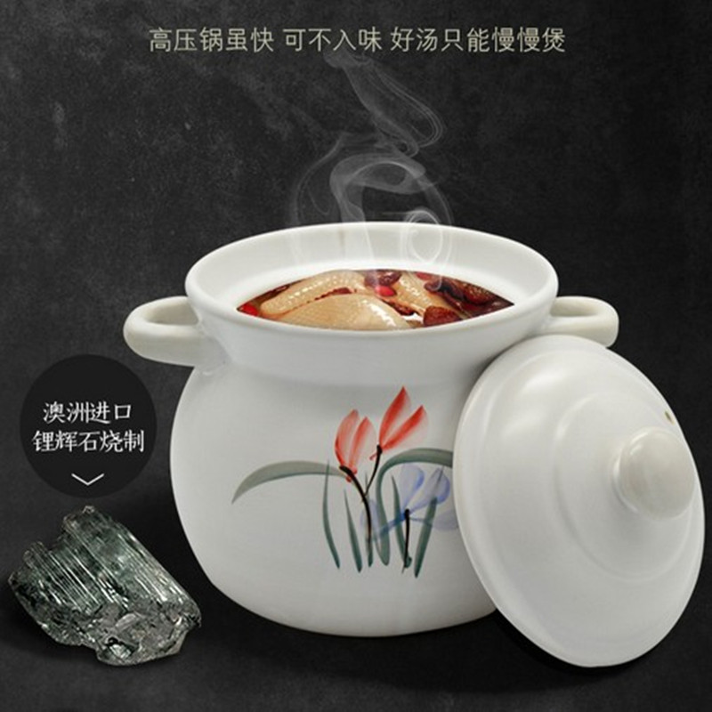 九龍养生陶瓷汤煲汤平底砂锅炖锅耐高温煮粥蒸锅包邮不粘锅