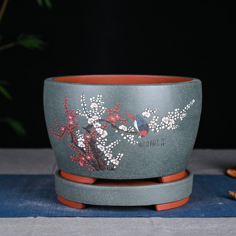 精品圆盆多肉花盆陶瓷创意植物古典粗陶绿植花盆 盆景,鲜花速递/花卉仿真/绿植园艺,花盆,淘宝优惠券,粉丝福利购,淘宝优惠卷