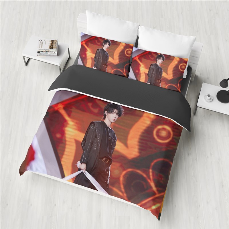 diy照片定制花花华晨宇床单被套双人四件套女生1.2m学生宿舍单人