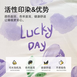 被套单件150x200x230单独加厚磨毛床上床单三件套非全棉纯棉被罩4