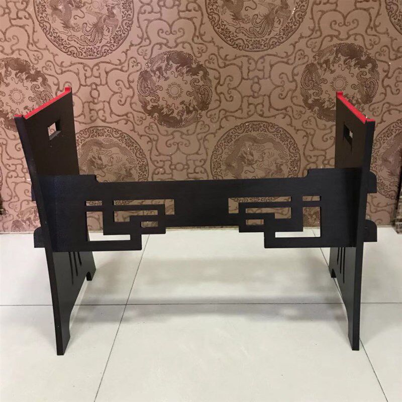 素韵新款镂空便携式小古筝半筝短筝小型古筝专用H架子黑檀色包邮