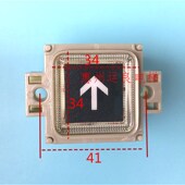 惠州运良电梯配件白底黑字奥 斯按钮广日永日按钮货梯按钮
