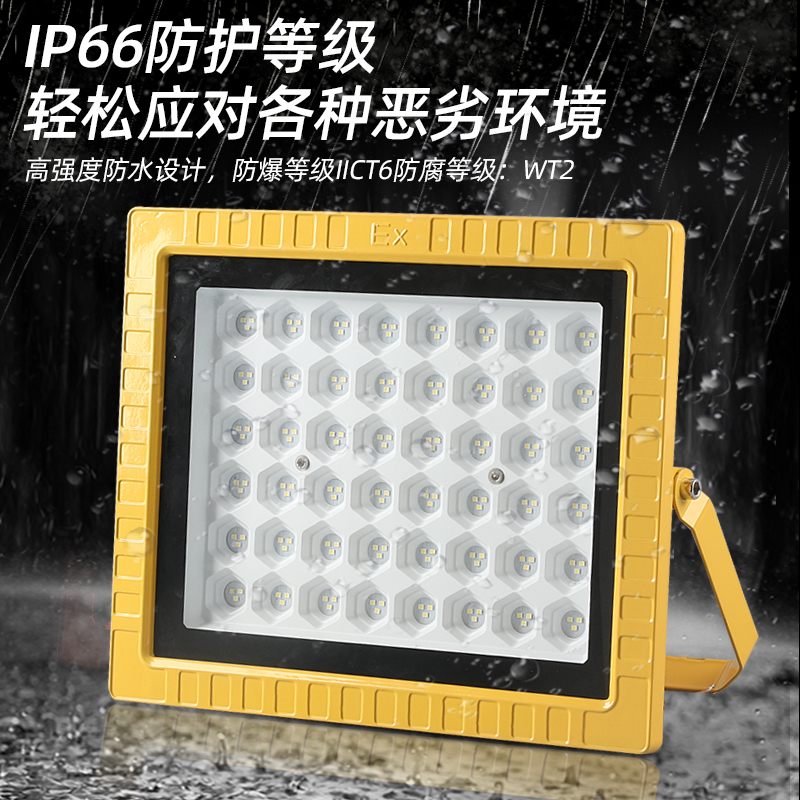 LED防爆灯防腐200W投光灯加油站隧道化工厂房泛光灯隔爆户外 射灯