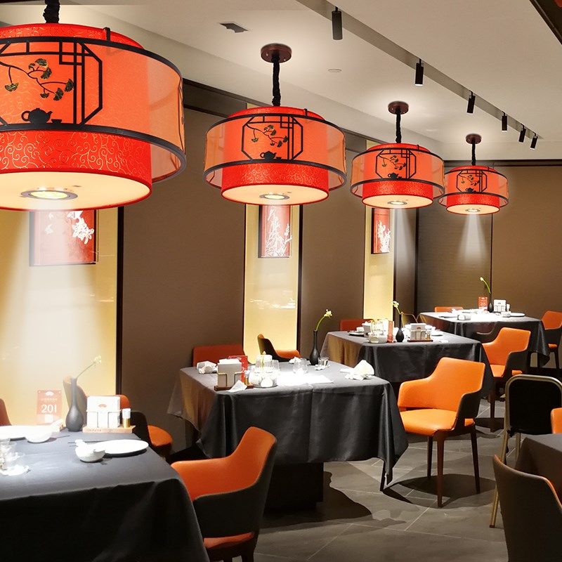 饭店餐厅吊灯新中式餐饮大厅餐桌卡座灯具包厢茶楼面馆火锅店吊灯,家装灯饰光源,餐厅吊灯,淘宝优惠券,粉丝福利购,淘宝优惠卷