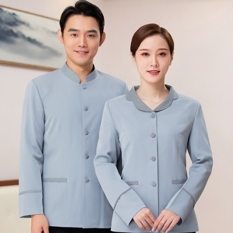 保洁工作服长袖酒店物业学校KT酒店工作制服