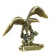 黄铜大展宏图雄鹰铜器大鹏展翅纯铜桌面摆件茶宠文玩把件男小礼品