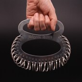 不锈钢钥匙盘钥匙板钥匙圈加厚可标记钥匙牌收纳管理钥匙串钥匙扣