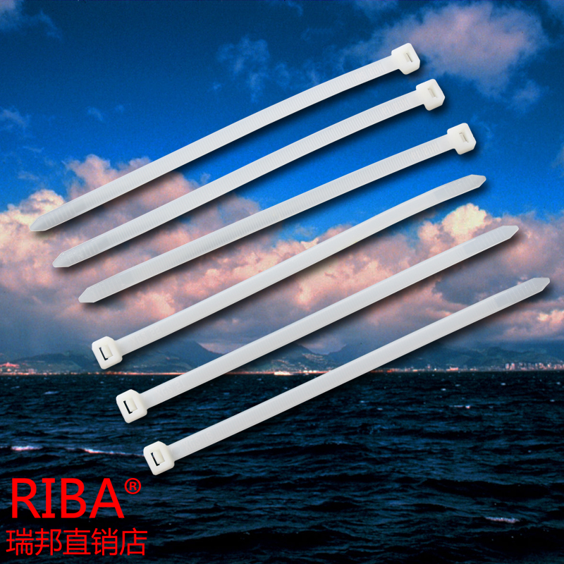 5*350国标尼龙扎带宽4.8mm黑白色尼龙扎带收纳整理线扎带束线带