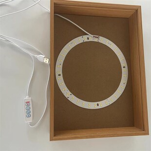 新款插槽款光影画相框随意更换图片无需中空条灯光画框创意摆台