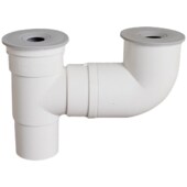 阳台卫生间专用50PVC三通四通排水管内插式 75PVC下水管多用型接头