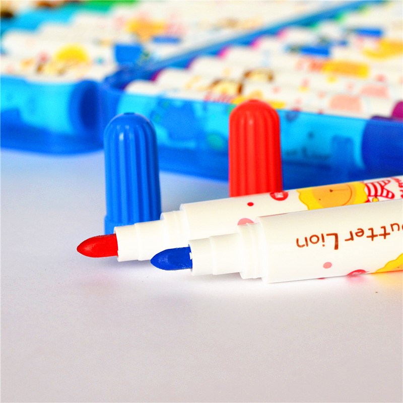 雄狮学生48色水彩笔 奶油狮48水彩笔 彩色笔 儿童美术绘画笔套装