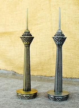 包邮 世界知名地标建筑模型 比萨斜塔东京塔默德塔工艺装饰摆件