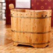 嘉熙木桶洗澡桶沐浴桶休闲1型泡澡桶浴缸浴桶香柏木洗浴熏蒸浴盆