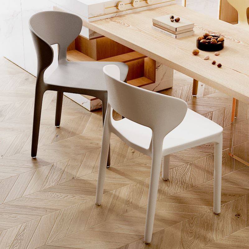 家用塑料餐椅北欧网红餐厅加厚简约现代书桌靠背椅化妆餐桌椅子