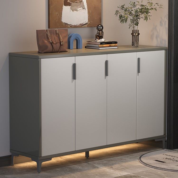 意式高端实木鞋柜轻奢高级感一梯一户门口玄关柜新款储物简易鞋架