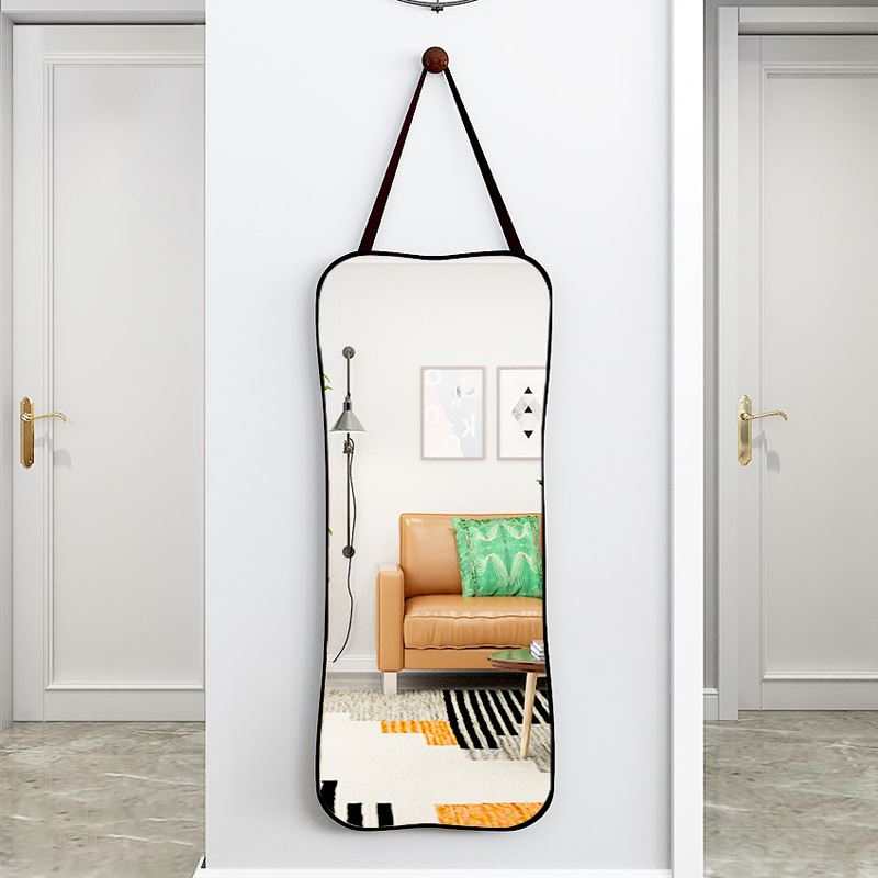 穿衣镜挂墙家用玄关挂式试衣镜子贴墙自粘壁挂粘贴网红全身落地镜