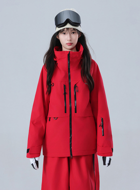 滑雪服上衣女单板防水加厚3L全压胶专业雪服套装男双板2025新款