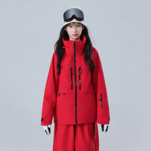 滑雪服上衣女单板防水加厚3L全压胶专业雪服套装男双板2025新款