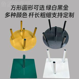 婚道具艺新板款纸花艺底座铁艺圆盘底座巨型庆LWQ纸花材料花杆钢