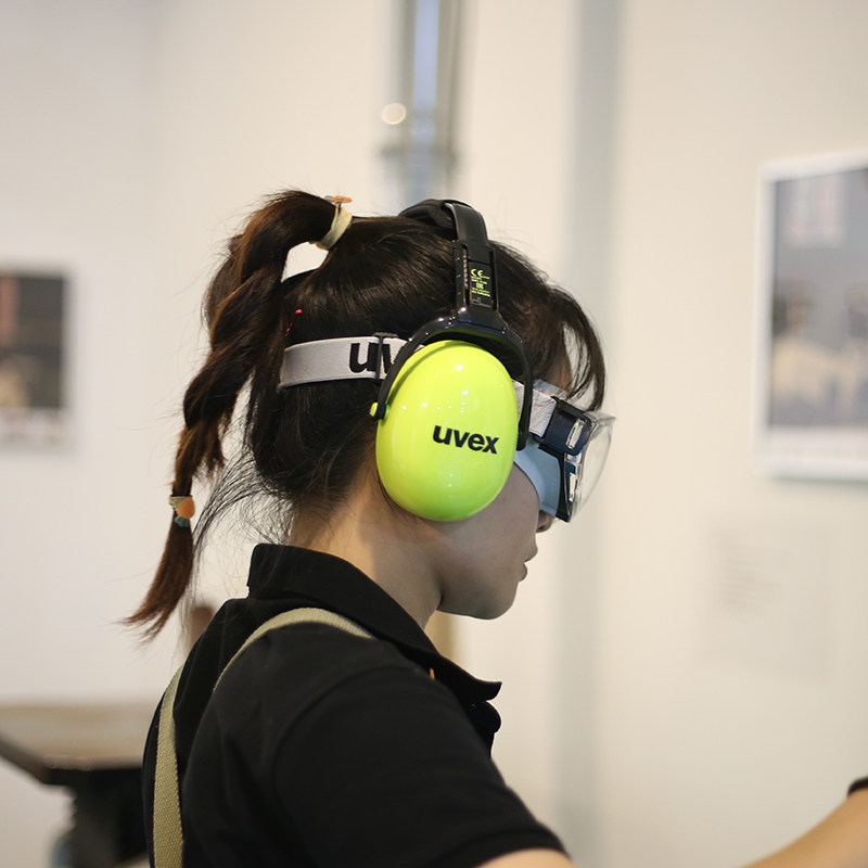 德国UVEX隔音耳罩木工降噪360折叠吸音海绵填充轻便睡觉神器