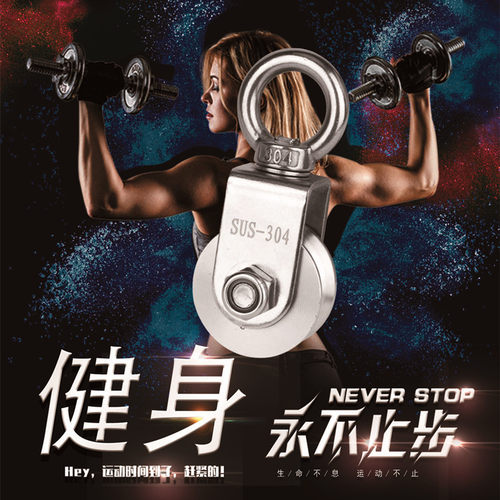 吊环定滑轮组 吊轮 船舶起重钢丝绳滑轮攀岩滑轮健身拉力省力滑轮