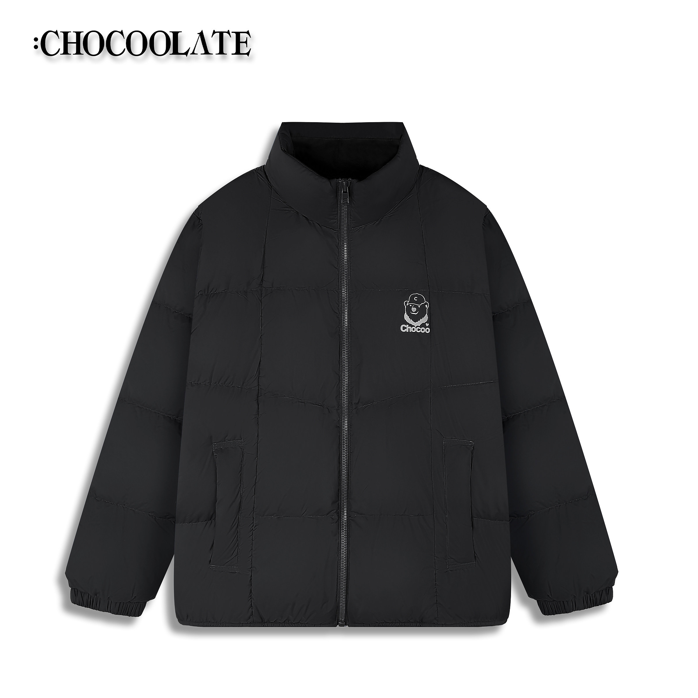 ：CHOCOOLATE立体北极熊烫银立领羽绒服6163-1440322