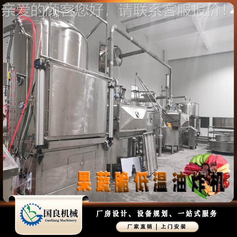 菠萝蜜干低温空油机 秀菇脆片加工设VQF备 什锦果真蔬炸脆珍脱水