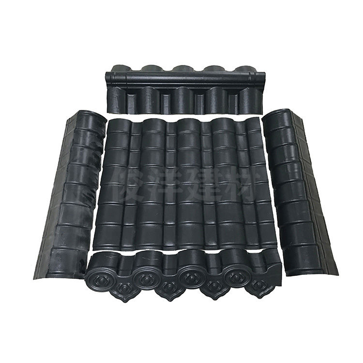 合成树脂瓦小青瓦片屋顶建筑用隔热塑料别墅农村屋面仿古