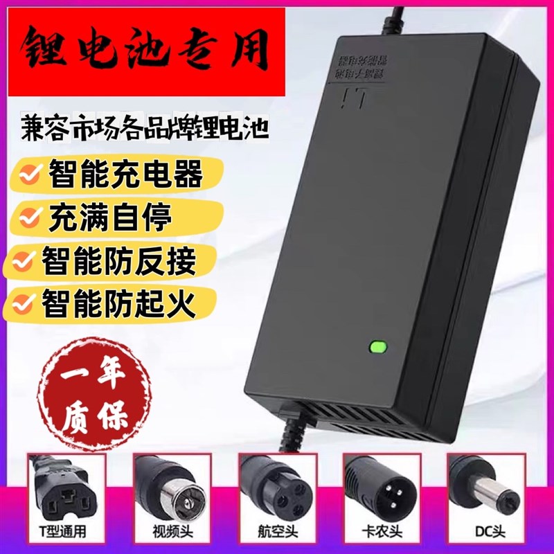 锂电池电动车充电器8VV0V2V272V锂离子哈雷平衡车通用智能