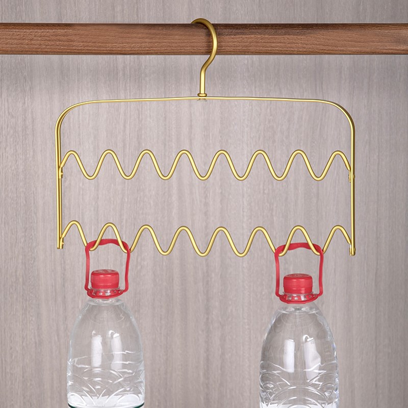 丝巾架家用层防滑铝合金波浪挂架多功能吊带内衣专用无痕挂衣架