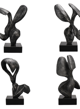 现代新几何雕塑艺术品售楼处样板房酒店别墅大堂走廊摆设