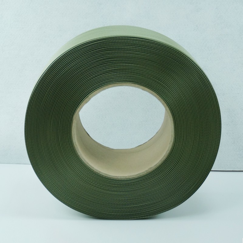 军绿色草绿9mm打包带纸箱厂纸箱半自动机用pp捆扎热熔打包带包装