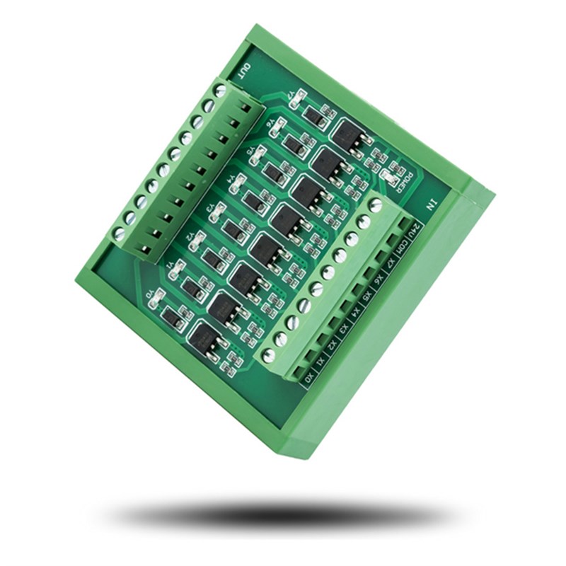 PLC输出放大板漏型NPN输入PNP输出黑色款绿色款功率板
