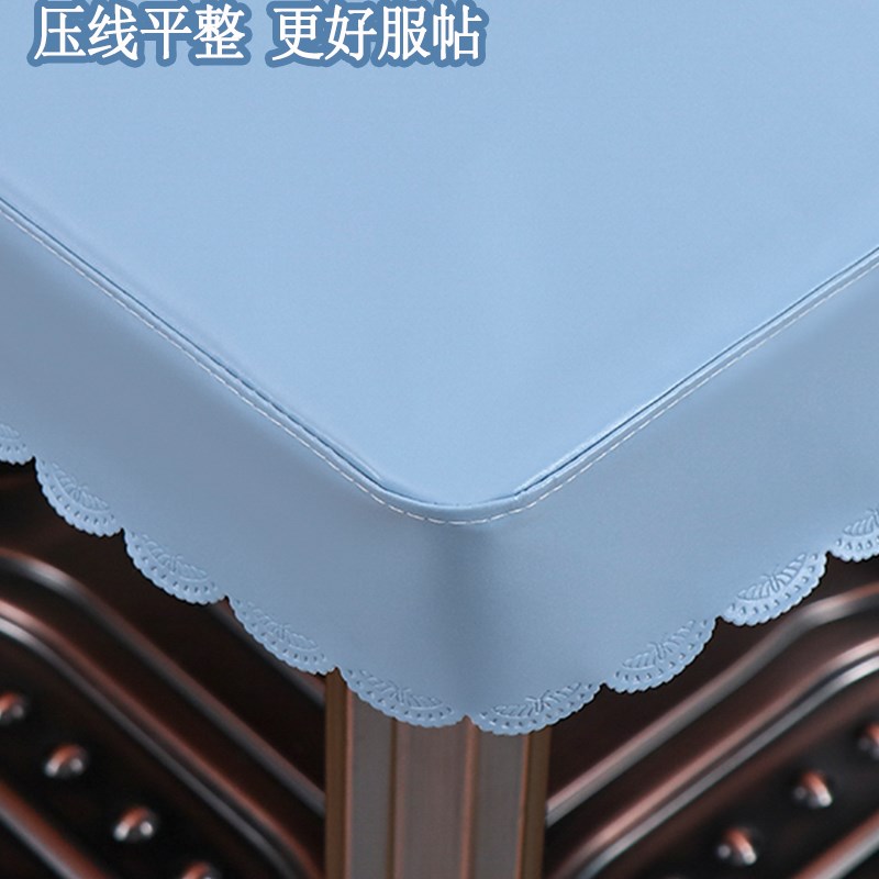 烤火炉防水防油PU全包茶几桌布罩烤火桌皮罩长方形电暖桌罩餐桌
