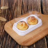 粒装 盒个 两格个雪媚娘盒子蛋黄酥泡芙肉松小贝烘焙包装