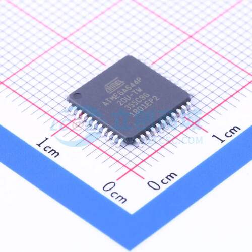 单片机(MCU/MPU/SOC) ATMEGA644P-20AU TQFP-44(10x10) 原装正品