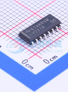 单稳态多谐振荡器 SN74LV221ADR SOIC-16 原装正品 电子元器件配