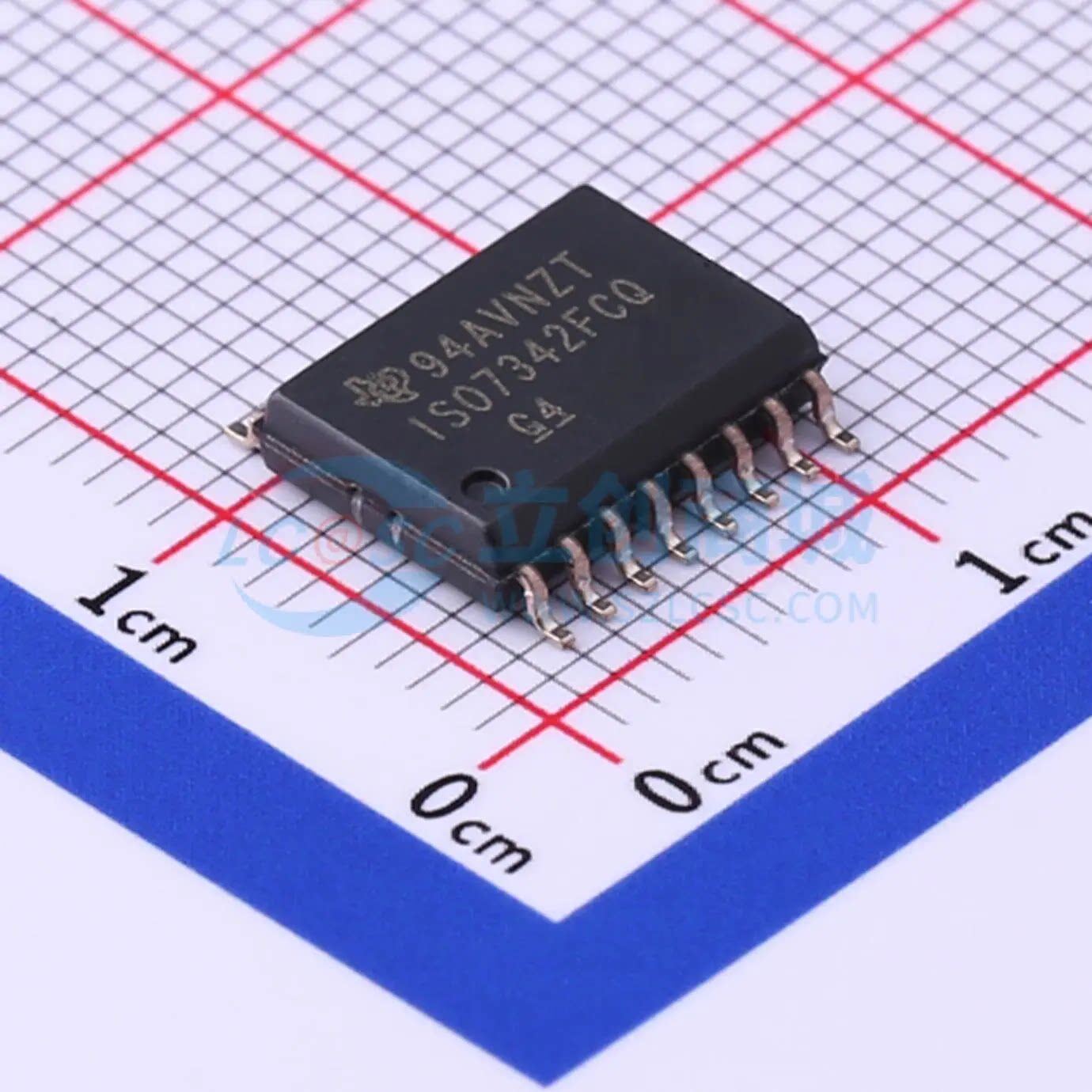 原装 数字隔离器 ISO7342FCQDWRQ1 SOIC-16-300mil 全新 - 实物图