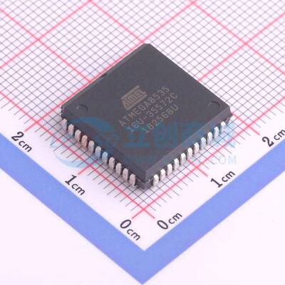 单片机(MCU/MPU/SOC) ATMEGA8535-16JU PLCC-44(16.6x16.6) 原装