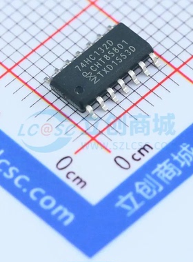 逻辑门 74HC132D,653 SOIC-14 与非门 原装正品