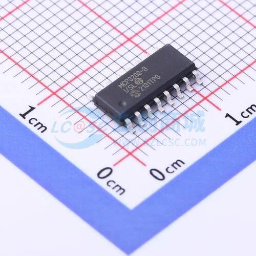 模数转换芯片ADC MCP3208-BI/SL SOIC-16 原装正品